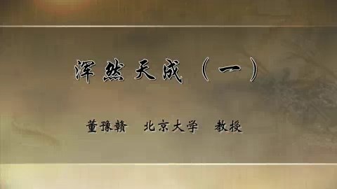 北京大学 浑然天成 全4讲 主讲-董豫赣 视频教程