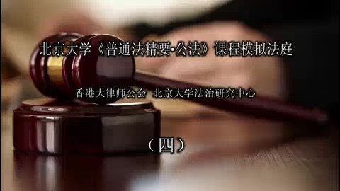 北京大学 普通法精要-公法-模拟法庭 全12讲 主讲-强世功 视频教程