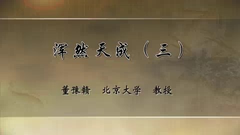北京大学 浑然天成 全4讲 主讲-董豫赣 视频教程