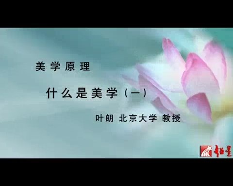 北京大学 美学原理 全34讲 主讲-叶朗 视频教程