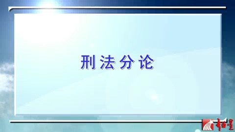 北京大学 刑法分论 全84讲 主讲-王新 视频教程