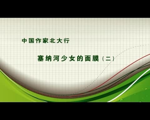 中国作家北大行 全5讲 视频教程