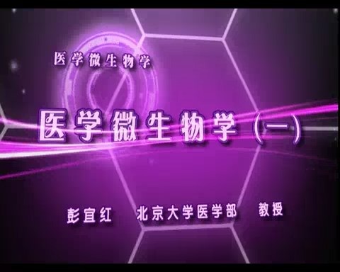 北京大学 医学微生物学 全14讲 主讲-彭宜红 视频教程