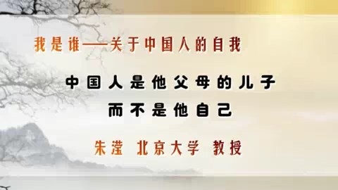北京大学 我是谁—关于中国人的自我 全11讲 主讲-朱滢 视频教程