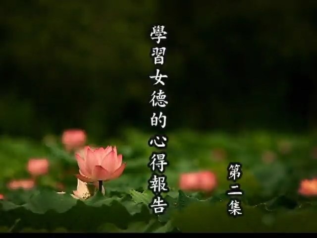 陈静瑜老师在线讲座 齐家治国女德为要 附教材 视频教程
