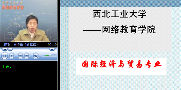 西北工业大学 国际金融 全49讲 主讲-石冬莲 附课件 视频教程