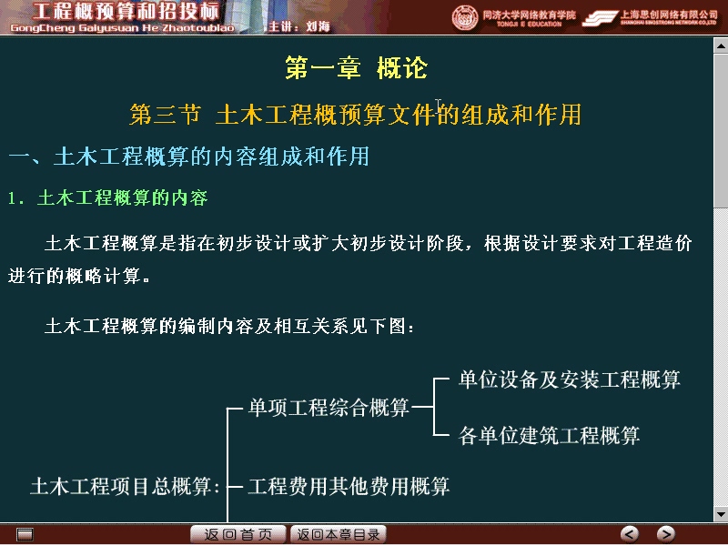 同济大学 工程概预算和招投标 全22讲 视频教程