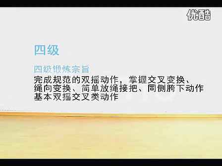 全国跳绳大众锻炼标准1-6级规范动作 跳绳视频教学 共6讲 FLV格式 视频教程