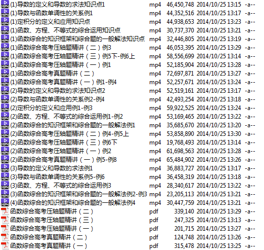 高考冲刺与实战 数学课 高中数学模块精讲-导数与函数综合 全10讲 附讲义 视频教程