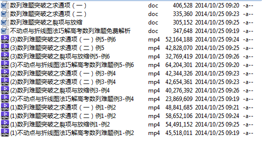 高考冲刺与实战 数学课 数列难题突破 全4讲 附讲义 视频教程