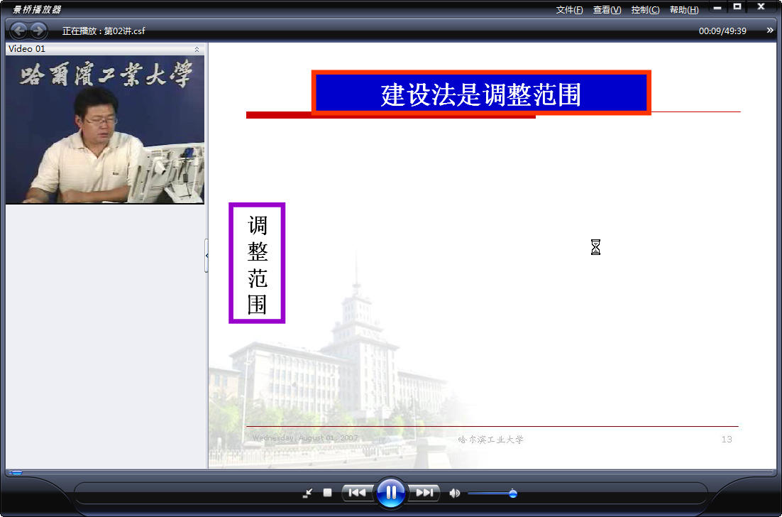 哈尔滨工业大学 建设法规 全30讲 主讲-刘仁辉 附课件 视频教程