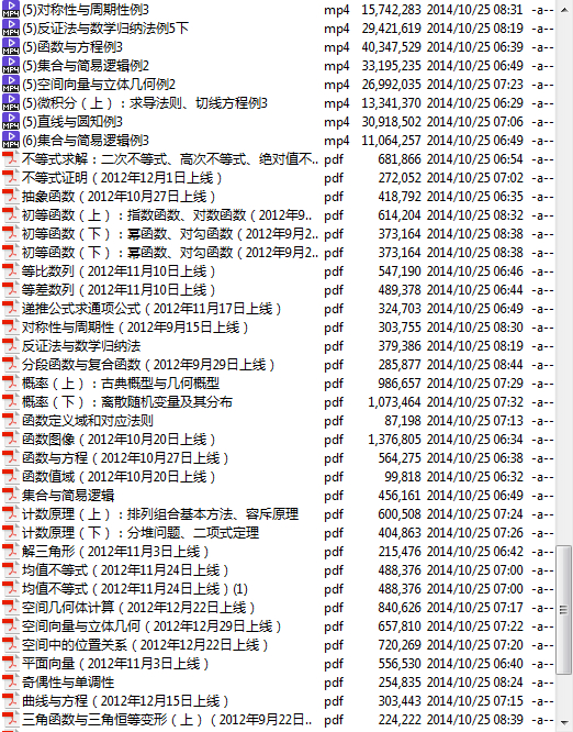 高考冲刺与实战 数学课 高三数学精修复习 全40讲 附讲义 视频教程