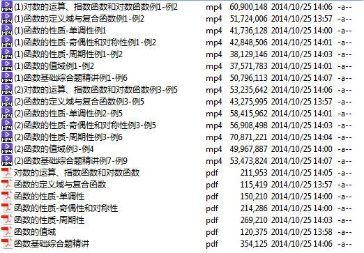 高考冲刺与实战 数学课 高中数学模块精讲-函数基础 全7讲 附讲义 视频教程