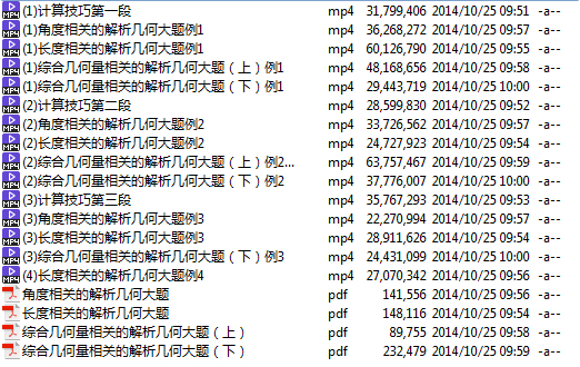 高考冲刺与实战 数学课 解析几何高考大题全突破 全5讲 附讲义 视频教程