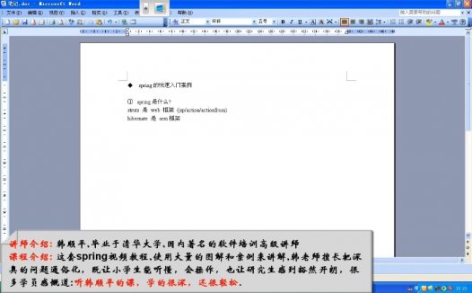 spring视频教学讲座 全28讲 主讲-韩顺平 附笔记-图解-代码-开发包 视频教程
