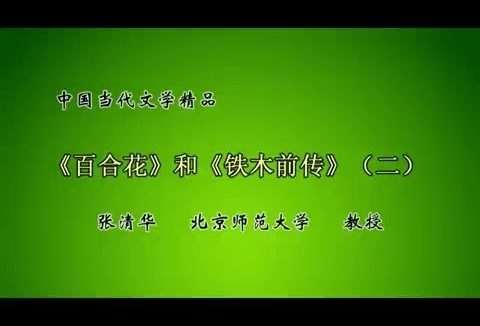 北京师范大学 中国当代文学精品 全31讲 视频教程
