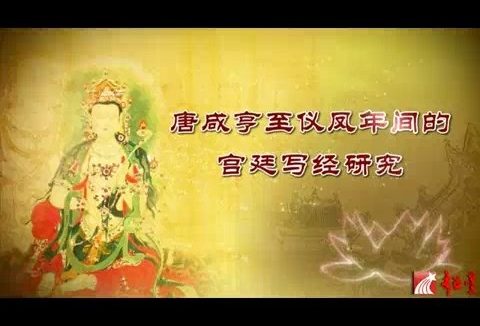 北京理工大学 唐代咸亨至仪凤年间的宫廷写经 全3讲 主讲-赵和平 视频教程