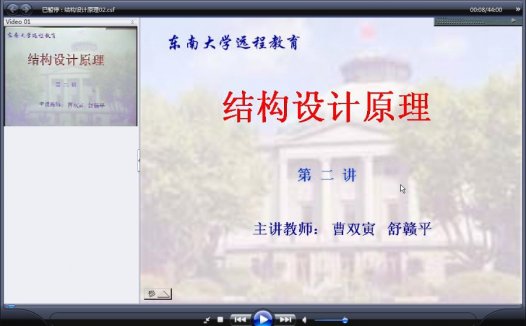 东南大学 结构设计原理 全80讲 主讲-曹双寅.舒赣平 附课件 视频教程