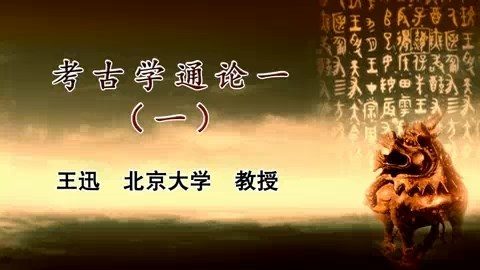 北京大学 考古学通论(一)全5讲 主讲-王迅 视频教程