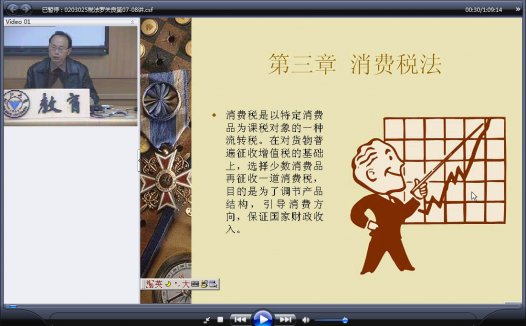 浙江大学 税法(全18讲)罗关良老师播讲 视频教程