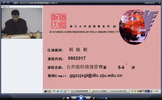 浙江大学 公共组织绩效管理 全12讲 主讲-胡税根 附复习课 视频教程浙江大学 公共组织绩效管理 全12讲 主讲-胡税根 附复习课 视频教程