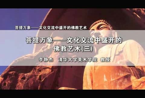 清华大学 菩提万象-文化交流中盛开的佛教艺术 全3讲 主讲-李静杰 视频教程