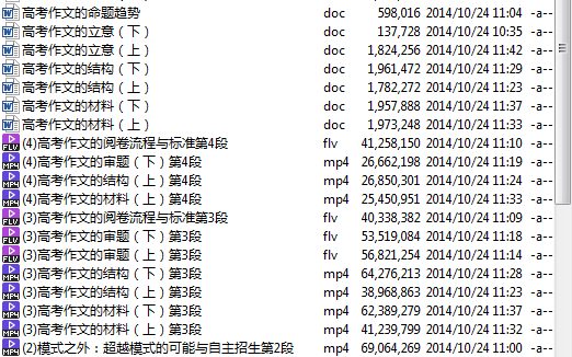高考冲刺与实战 语文课 作文一类文 全15章 附讲义 视频教程