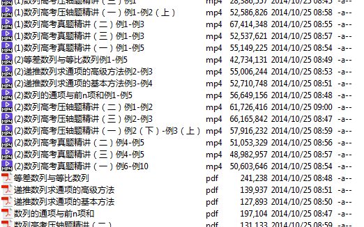 高考冲刺与实战 数学课 高中数学模块精讲-数列 全10讲 附讲义 视频教程